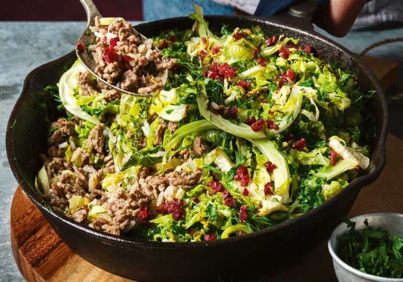 Cabbage and Mince One-pan Casserole