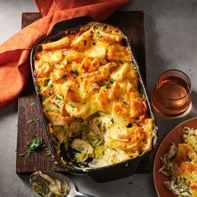 Chicken and Brussels Sprout Pie