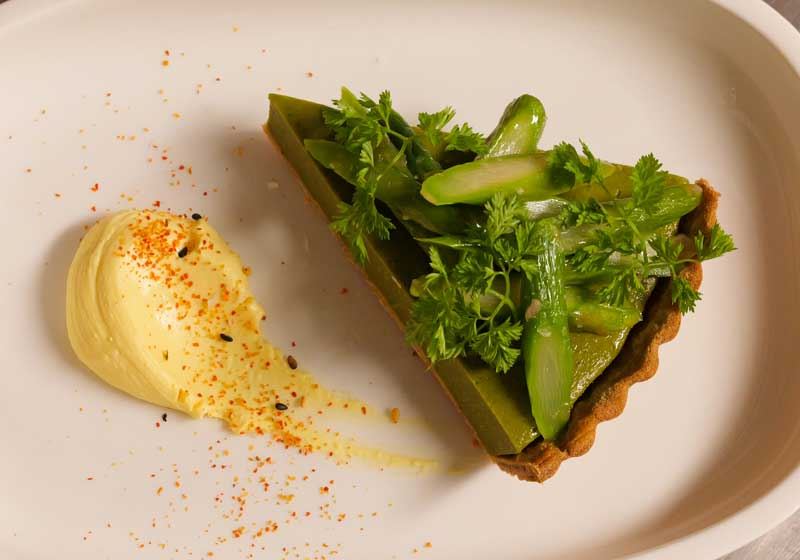 Asparagus Green Tarts - Chef Recipe by Masahiko Yomoda