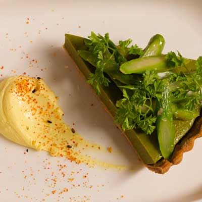 Asparagus Green Tarts - Chef Recipe by Masahiko Yomoda