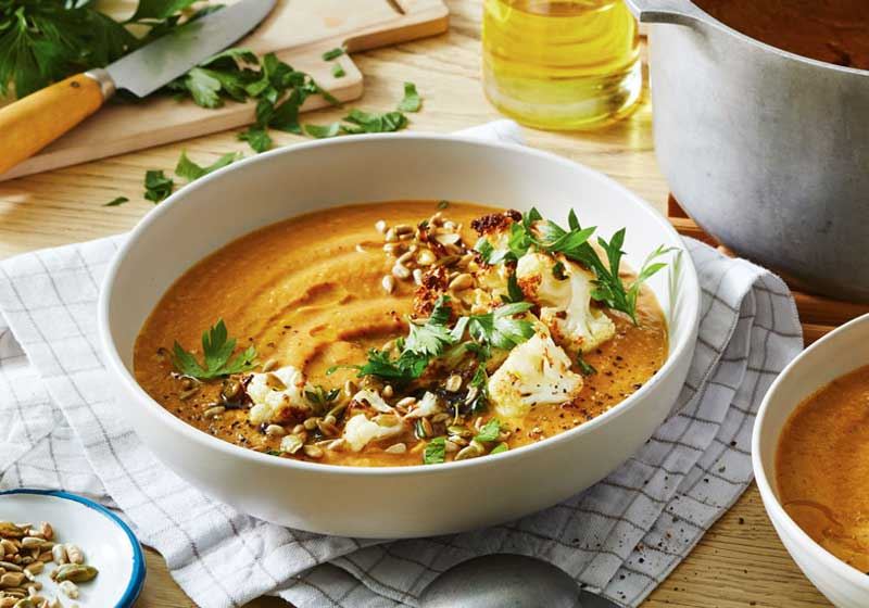 Pumpkin and Cauliflower Soup