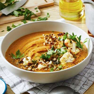 Pumpkin and Cauliflower Soup