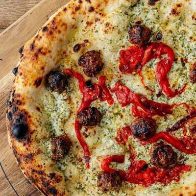 Whipped Feta and Sausage Pizza - Recipe by Thomas Bateman