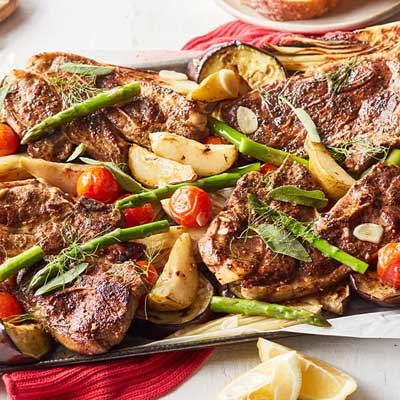 One-pan Pork and Pear Bake