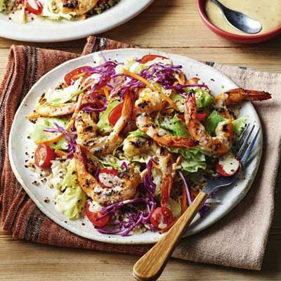 Honey Mustard Prawn Salad