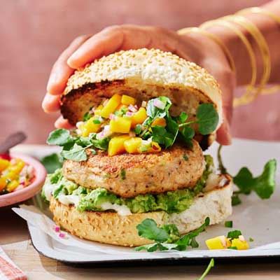 Crunchy Fish Burgers and Slaw