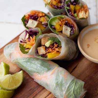 Vegan Maple Spring Rolls