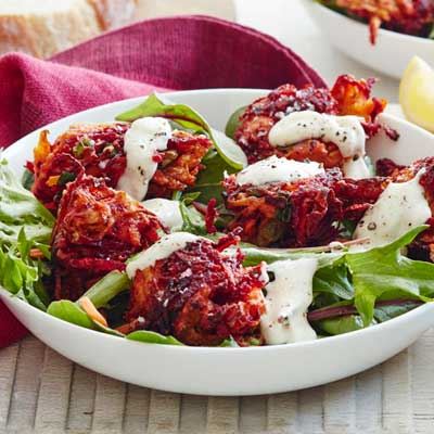 Carrot and Beetroot Fritters