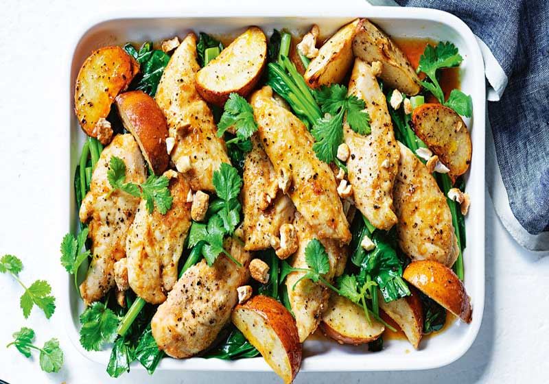 Honey and Lemongrass Chicken with Nashi Pear