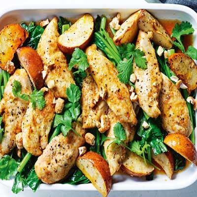 Honey and Lemongrass Chicken with Nashi Pear