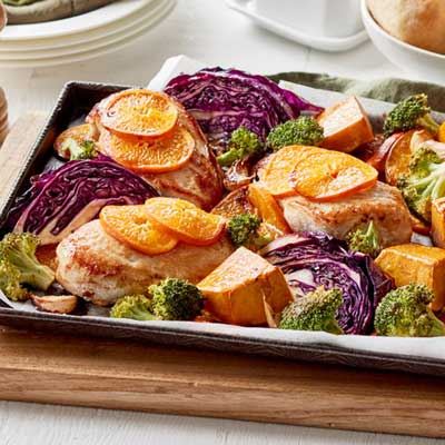 Chicken and Mandarin Tray Bake