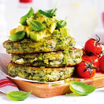 Spinach and Feta Fritters