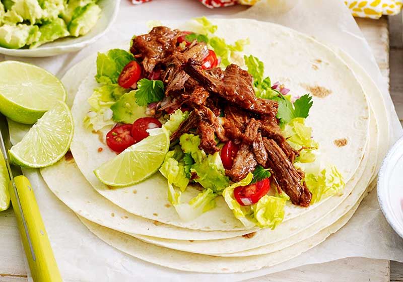 Shredded South American Beef and Tomato Salsa