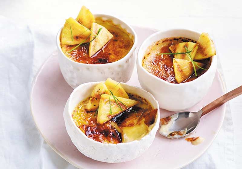 Coconut and Lime Creme Brulee