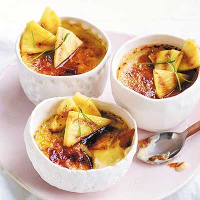 Coconut and Lime Creme Brulee