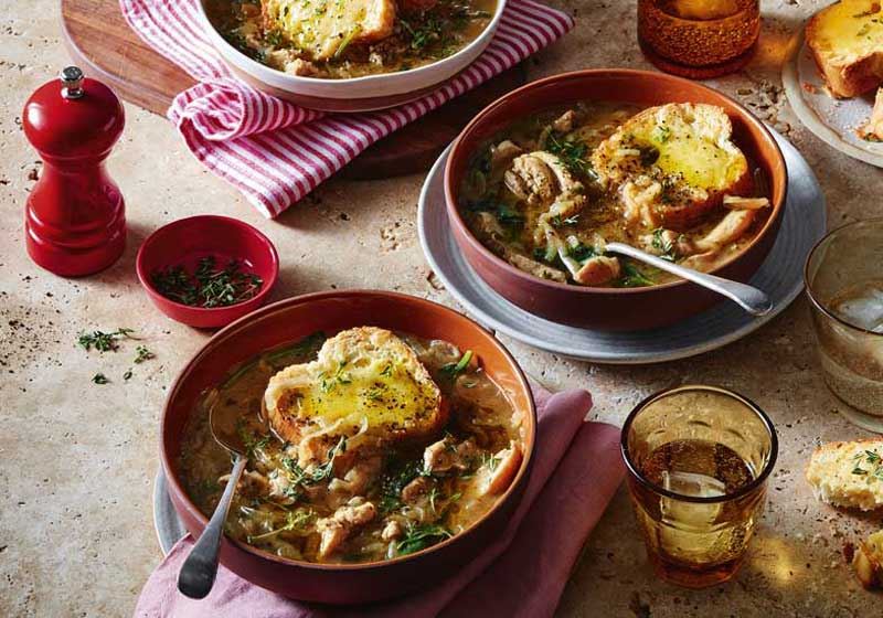 French Onion Chicken Soup