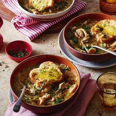 French Onion Chicken Soup