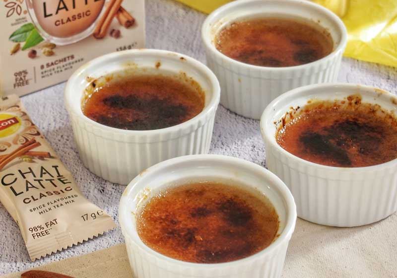 Lipton Chai Creme Brulee - Recipe by Yvonne Lee