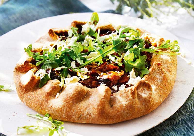 Wholemeal Caramelised Onion and Cheese Tart