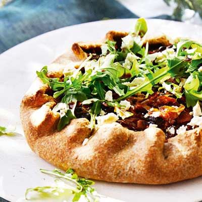 Wholemeal Caramelised Onion and Cheese Tart