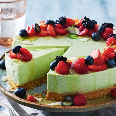 Avocado, Lime and Coconut Cheesecake