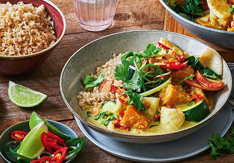 Healthy Squid and Vegetable Curry
