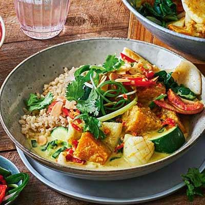 Healthy Squid and Vegetable Curry