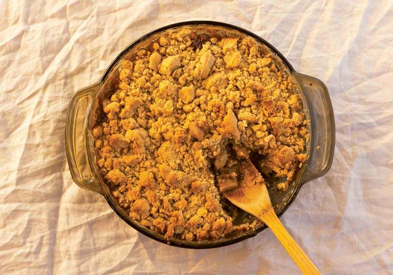Camp Oven Apple Crumble - Recipe by Outback Tom and Grandad