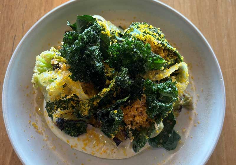 Brassicas, Taramasalata and Pickled Lemon - Chef Recipe by Adam Johnson