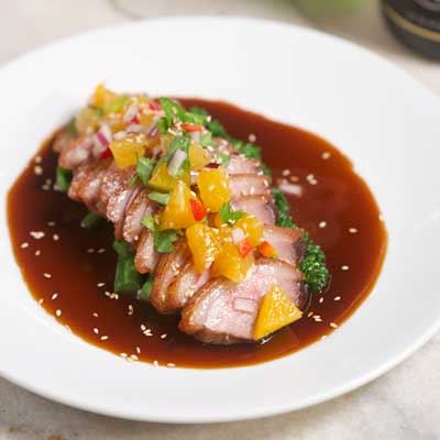 Roasted Duck Breast with Hoisin Tamarind Sauce - Chef Recipe by Luke Nguyen