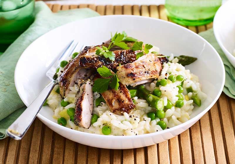 Risotto with Lemon and Herb Chicken