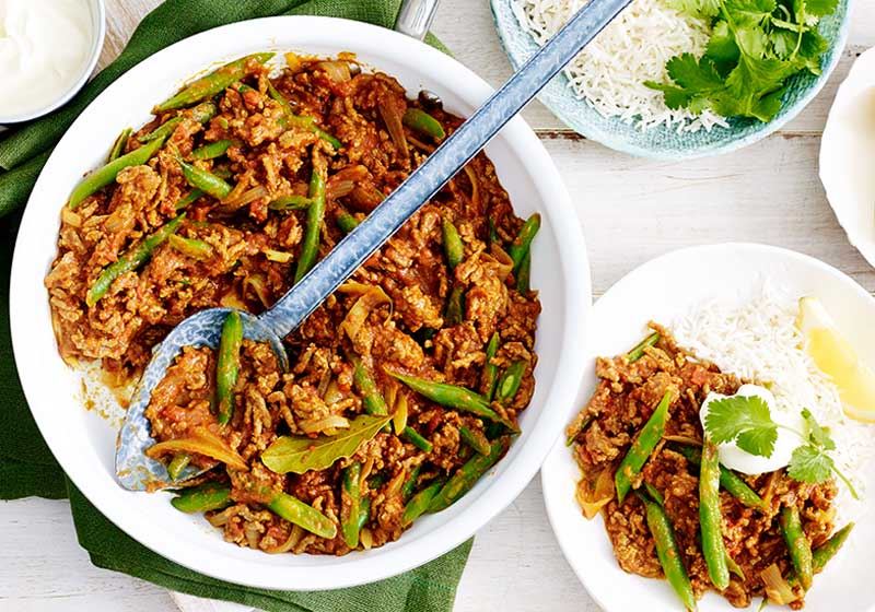 Tomato and Green Bean Beef Keema