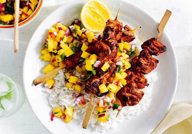 Easy Tandoori Chicken with Mango Salsa
