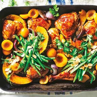 Apricot Chicken Tray Bake