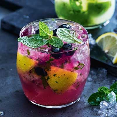 Blueberry Gin Mojito Cocktail