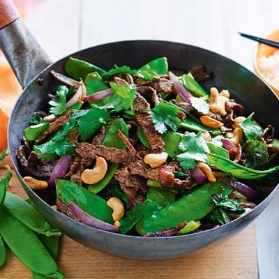 Beef, Snow Pea and Black Bean Stir Fry