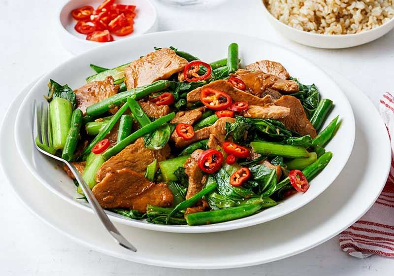 Chicken and Asian Greens Stir-fry