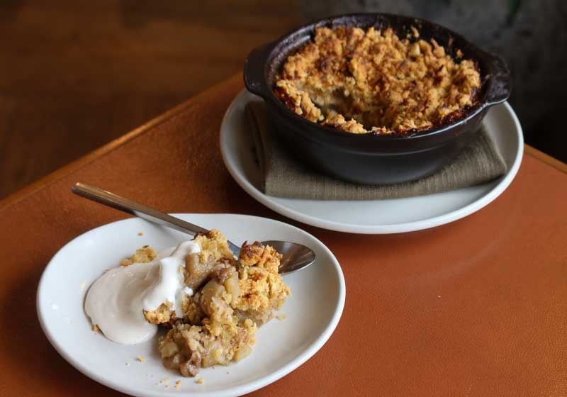 Apple and Feijoa Crumble - Chef Recipe by Toby Worthington