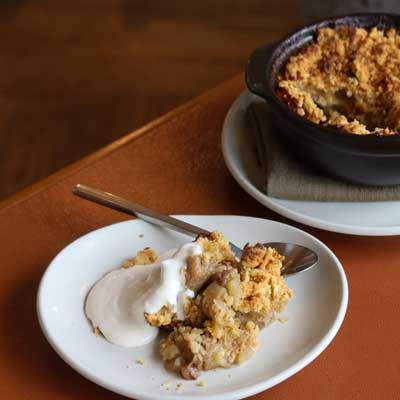 Apple and Feijoa Crumble - Chef Recipe by Toby Worthington