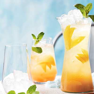 Mango and Guava Champagne Cocktail