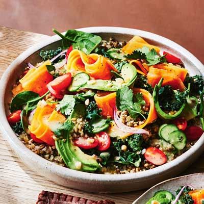 Papaya, Avocado and Grain Salad