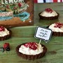 Bittersweet Chocolate & Pomegranate Tarts