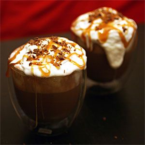 Salted Caramel Hot Chocolate Floats