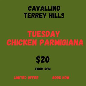 Chicken Parmigiana Tuesday