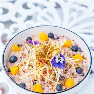 Start your day right with a bowl of house made Bircher muesli!