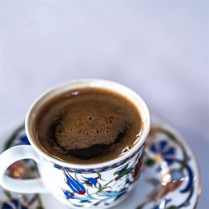 Turkish coffee at Olive Thyme