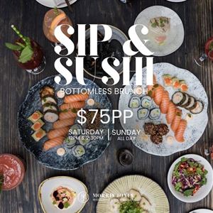 Our iconic Sip & Sushi
