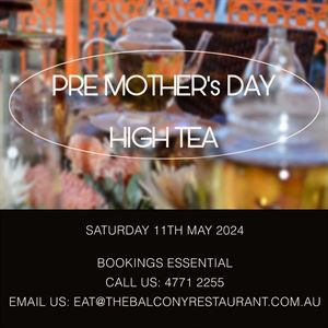 The Pre Mothers Day High Tea