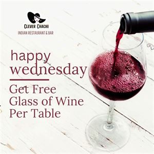 Free Glass of Wine | Happy Wednesday