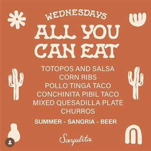 All you can EAT Wednesday!